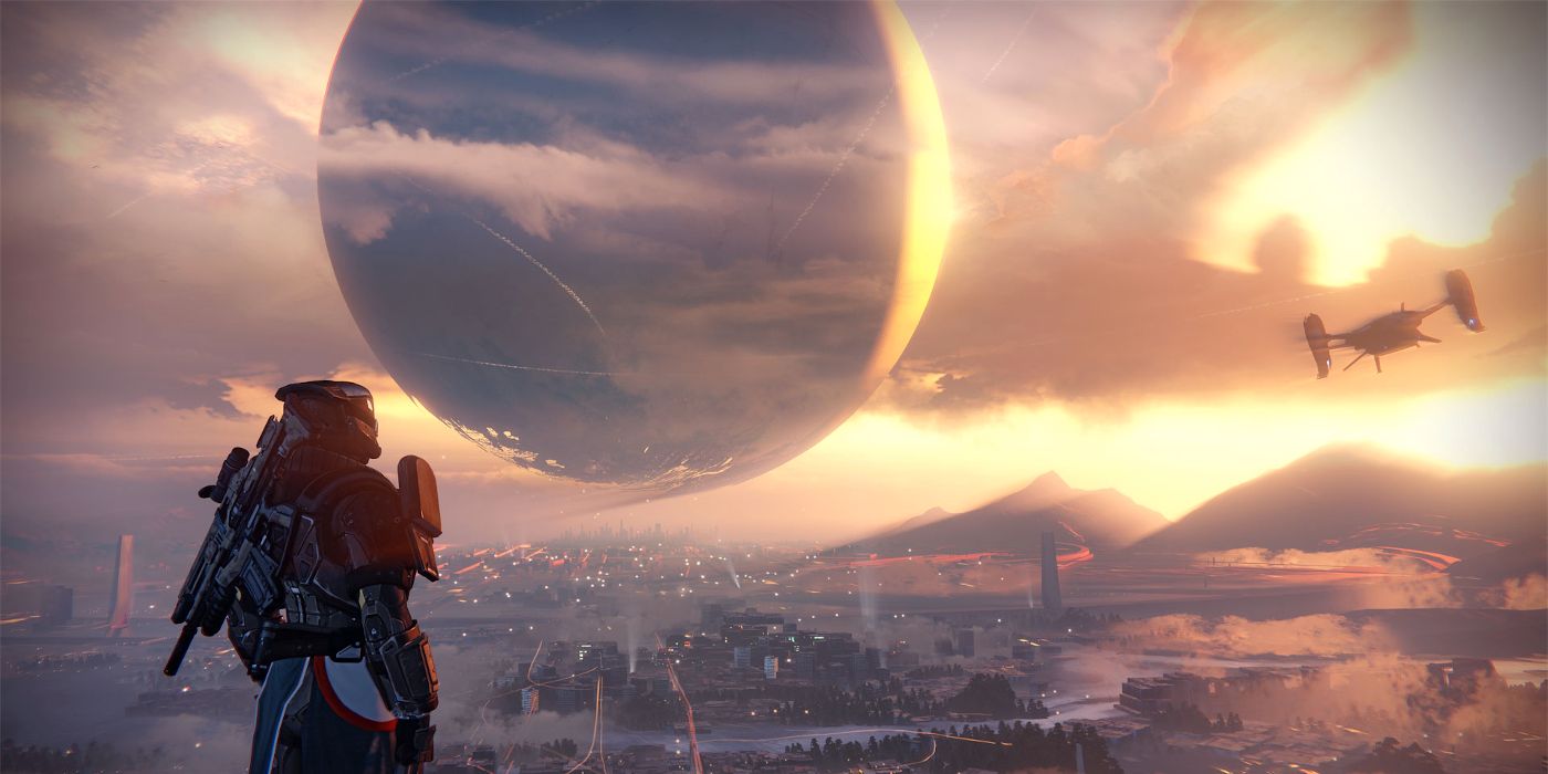 Destiny 2 Traveler Tower Sky