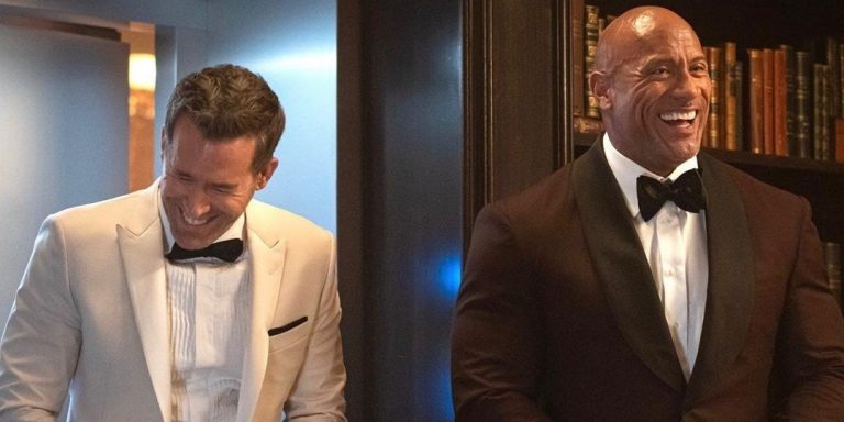 Le Rock et Ryan Reynolds font équipe dans de nouvelles photos du film Red Notice