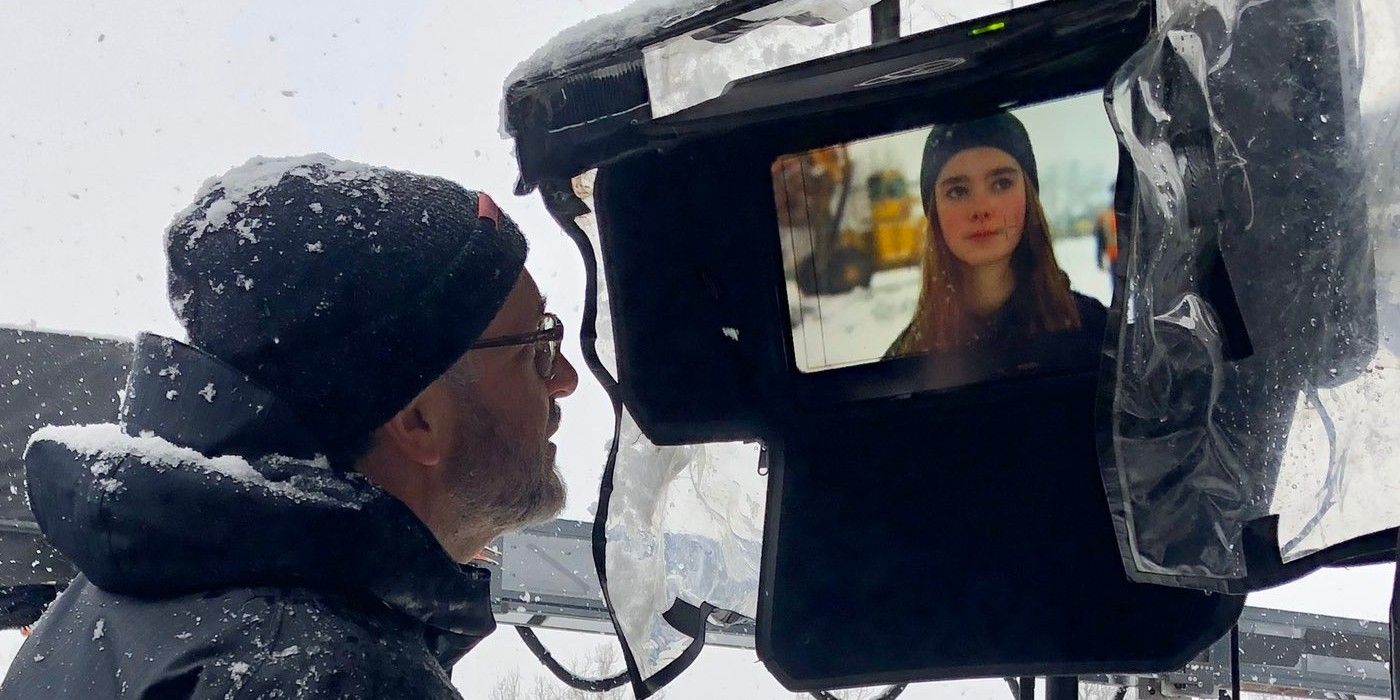 Colin Trevorrow on the snowy Jurassic World 3 set