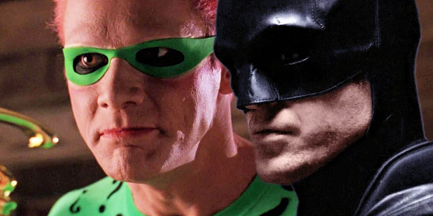 Jim Carrey as Riddler and Robert Pattinson as Batman