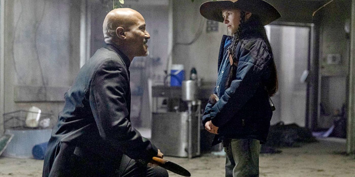 The Walking Dead season 10 Gabriel Judith orange