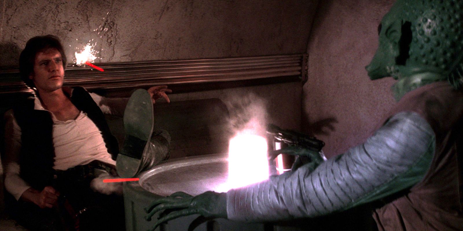 Han Solo Greedo Star Wars IV