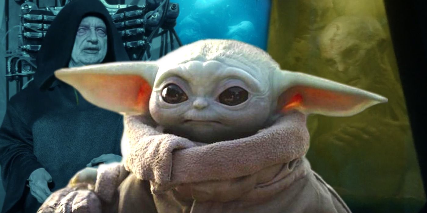 The Mandalorian Baby Yoda and Clones and Palpatine and Snoke in Star Wars The Rise of Skywalker