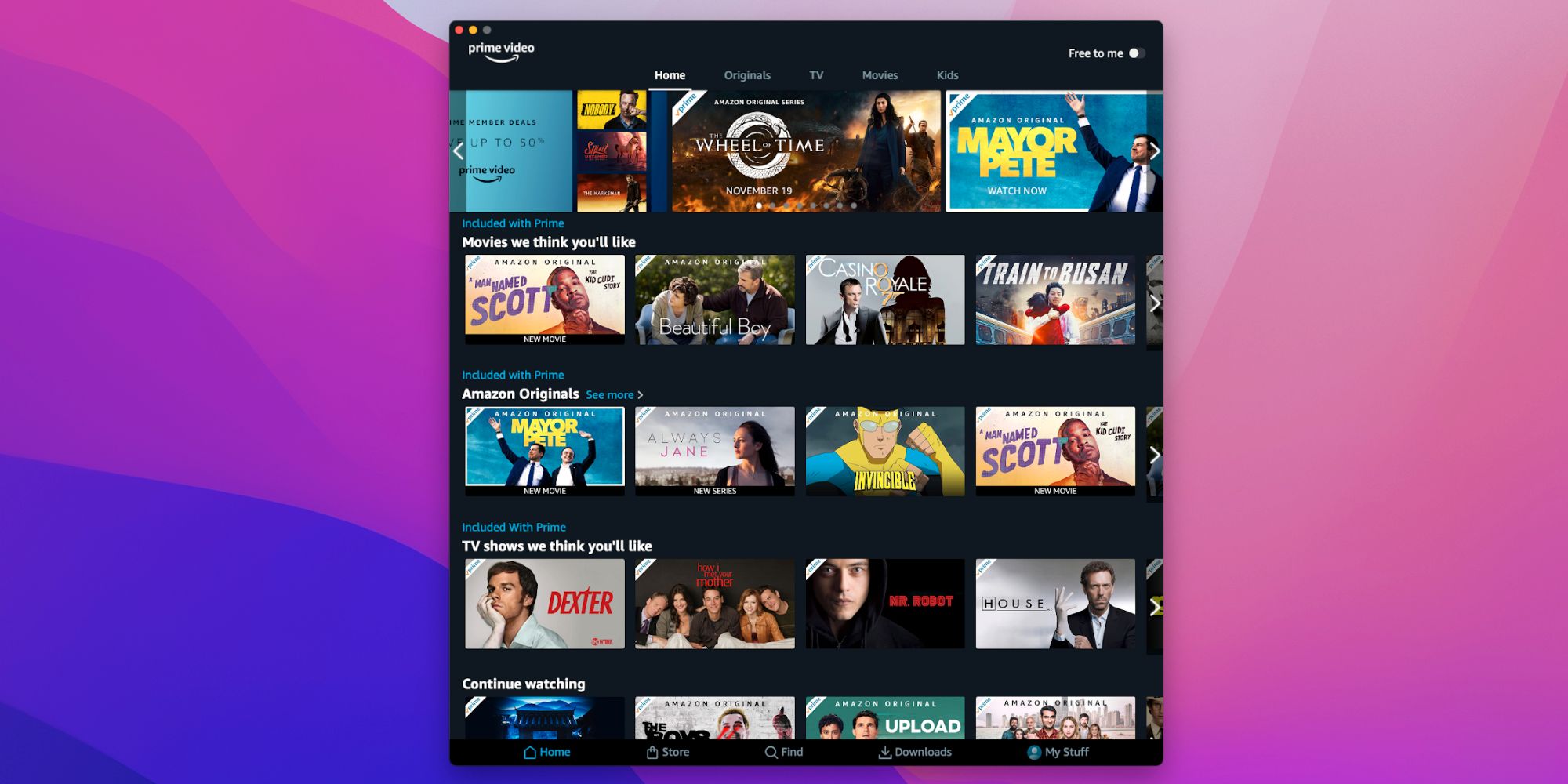 amazon prime video mac app closer