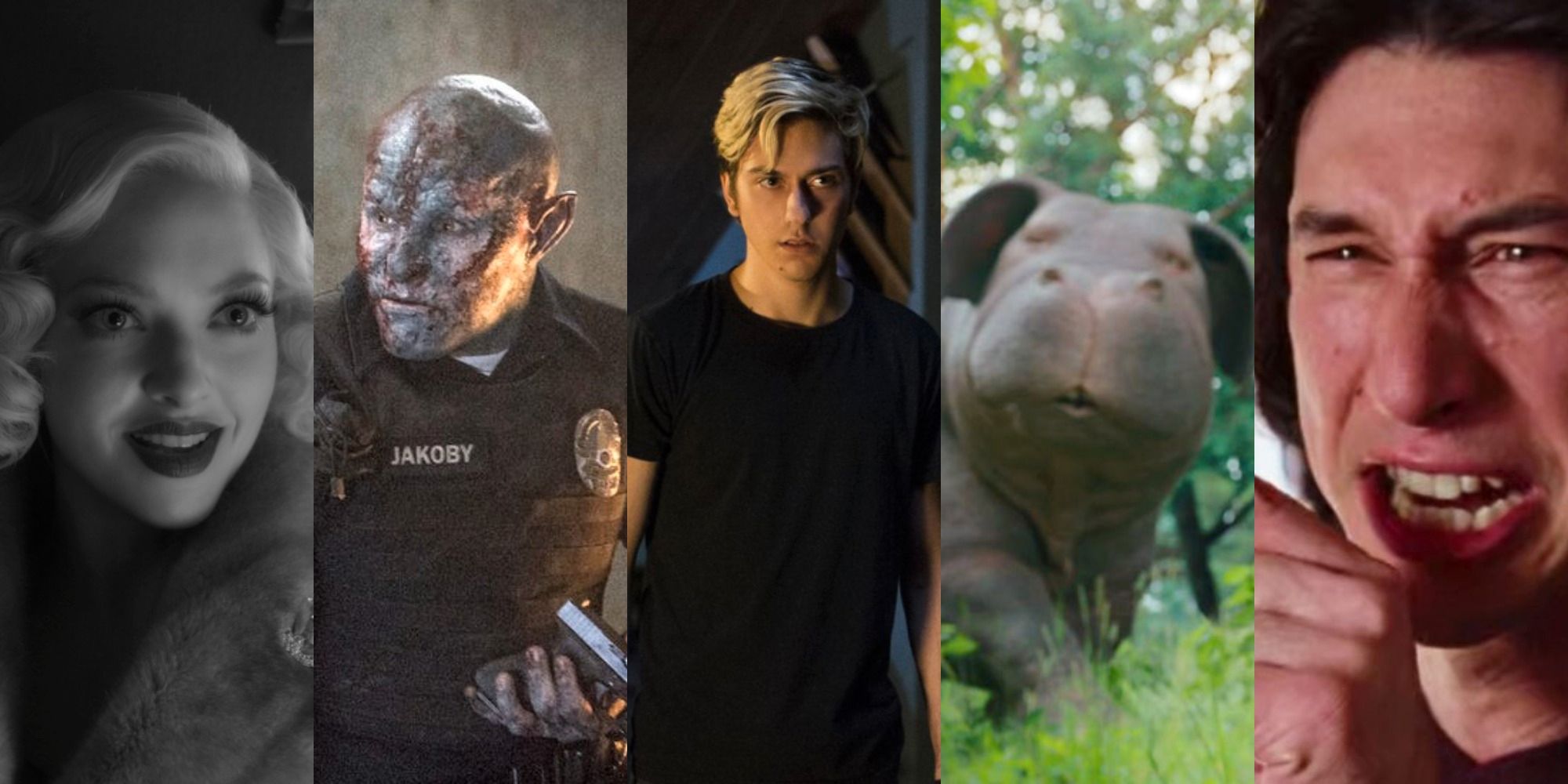Bright Death Note Mank Marriage Story and Okja images side by side