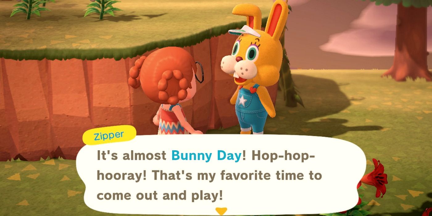 animal crossing bunny day zipper