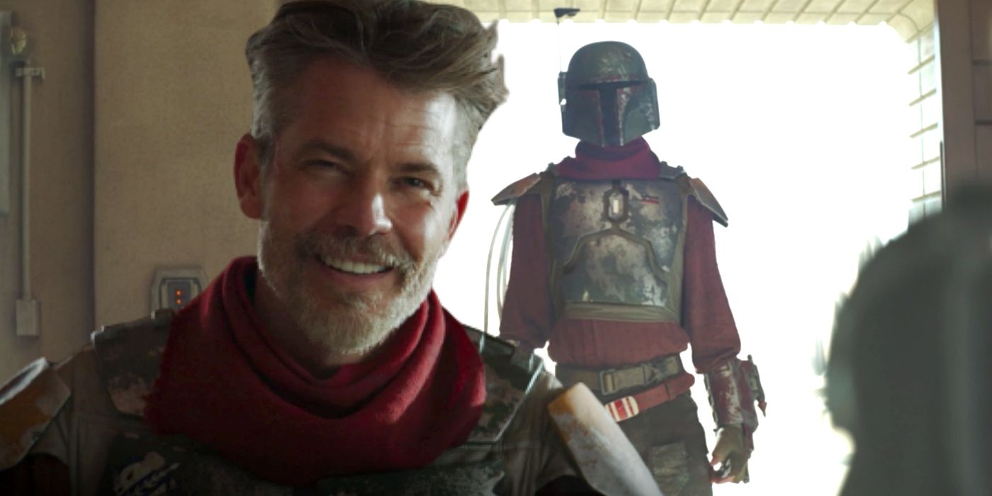 Timothy OIyphant as The Marshal Cobb Vanth with Boba Fett Armor in The Mandalorian Season 2