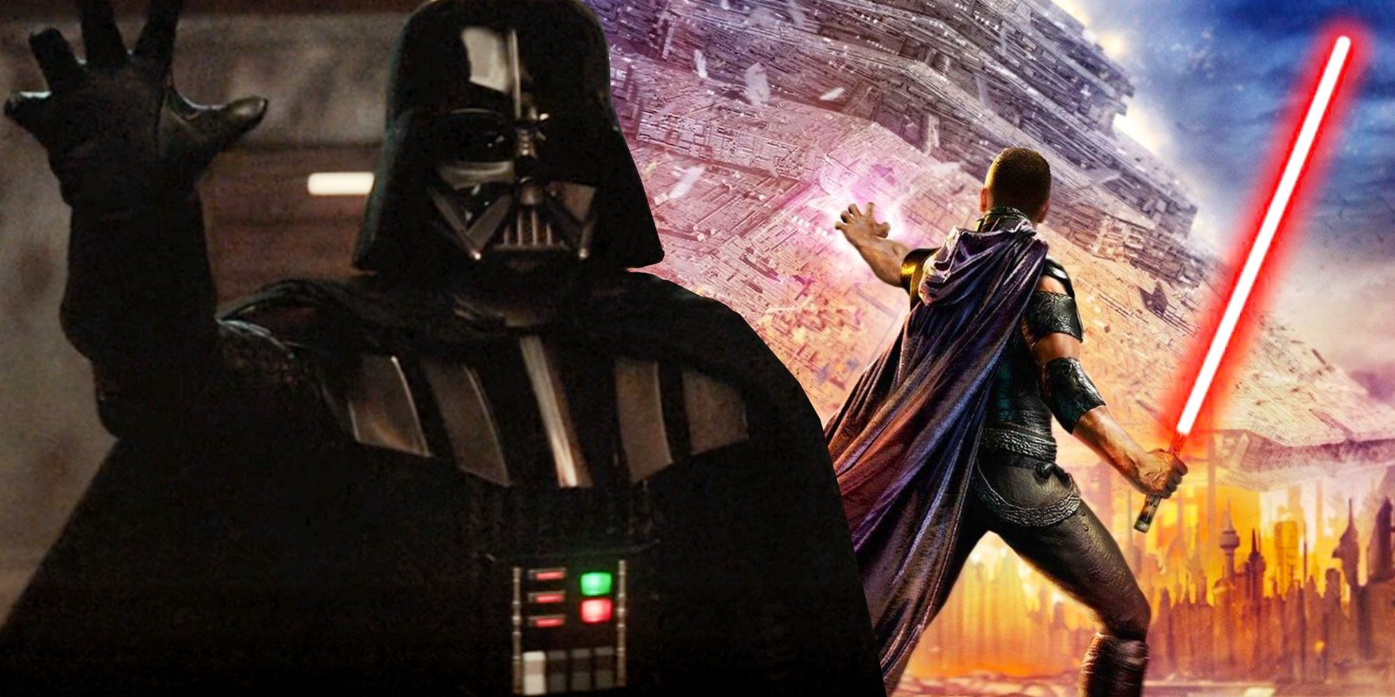 Darth Vader Pulling The Ship Pays Off A 14 Year Old Star Wars Dream Featured