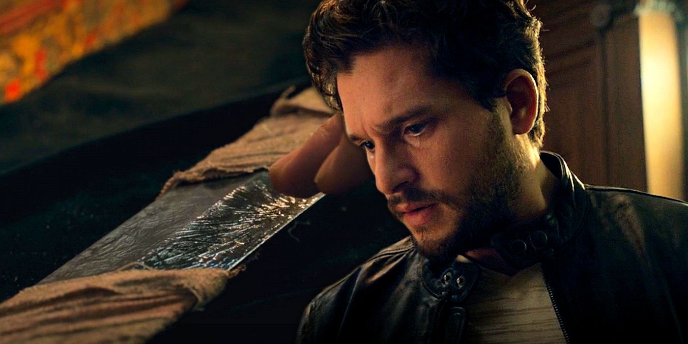 Kit Harington as Dane Whitman with Ebony Blade