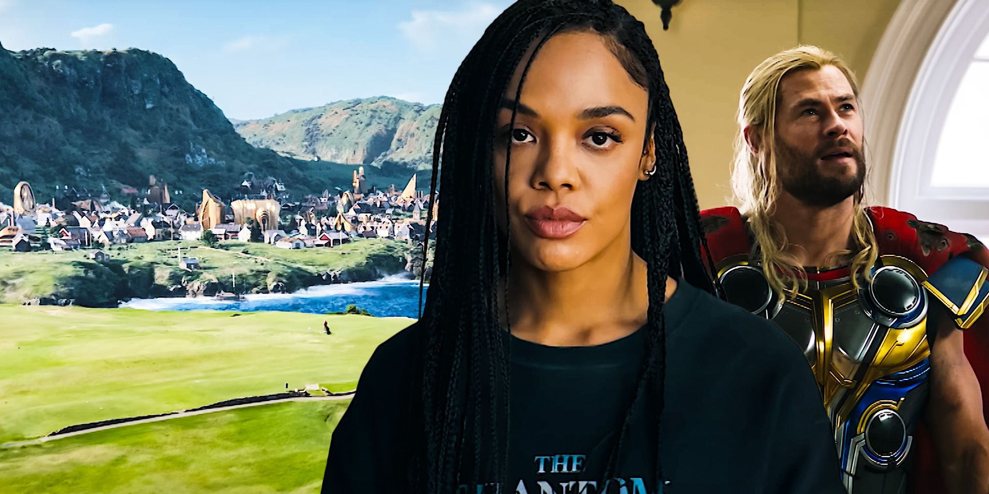 Thor love and thunder valkyrie tessa thompson thor chris hemsworth asgardians