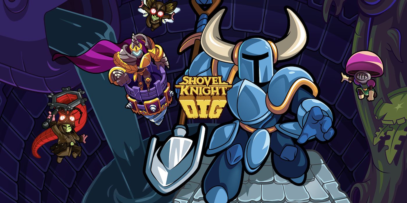 Shovel Knight Dig art logo