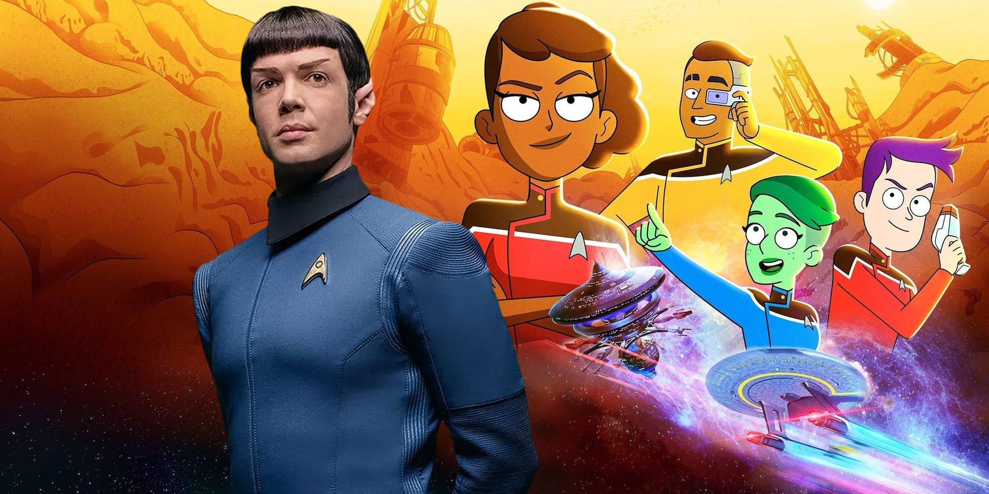 Star Trek Strange New Worlds and Lower Decks Crossover