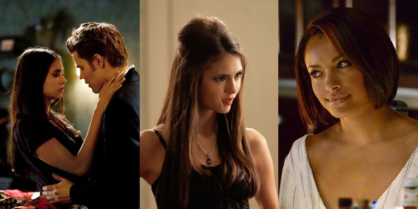 Header image The Vampire Diaries Stefan and Elena Katherine Bonnie