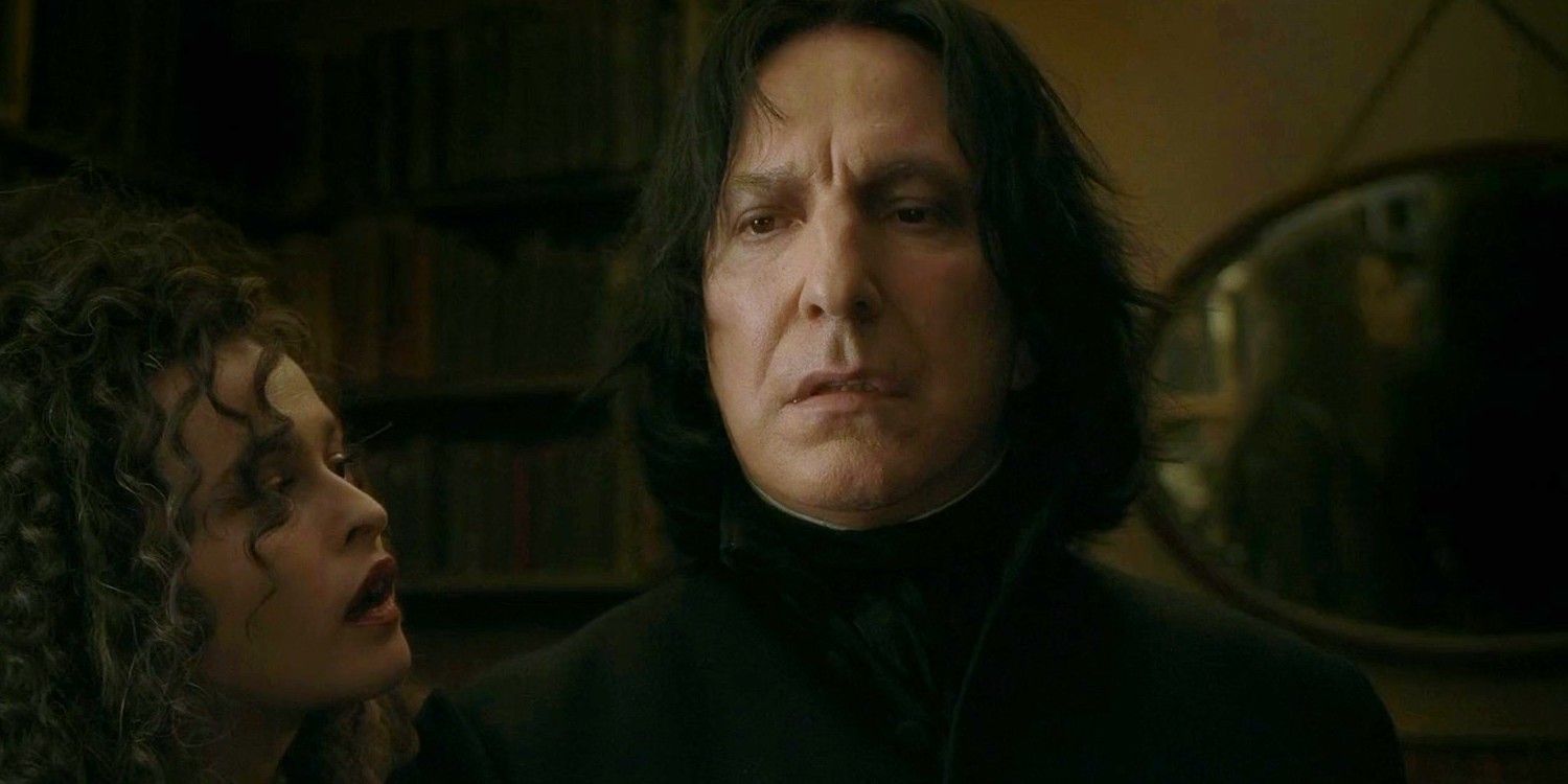 Helena Bonham Carter and Alan Rickman in Harry Potter and the Half Blood Prince