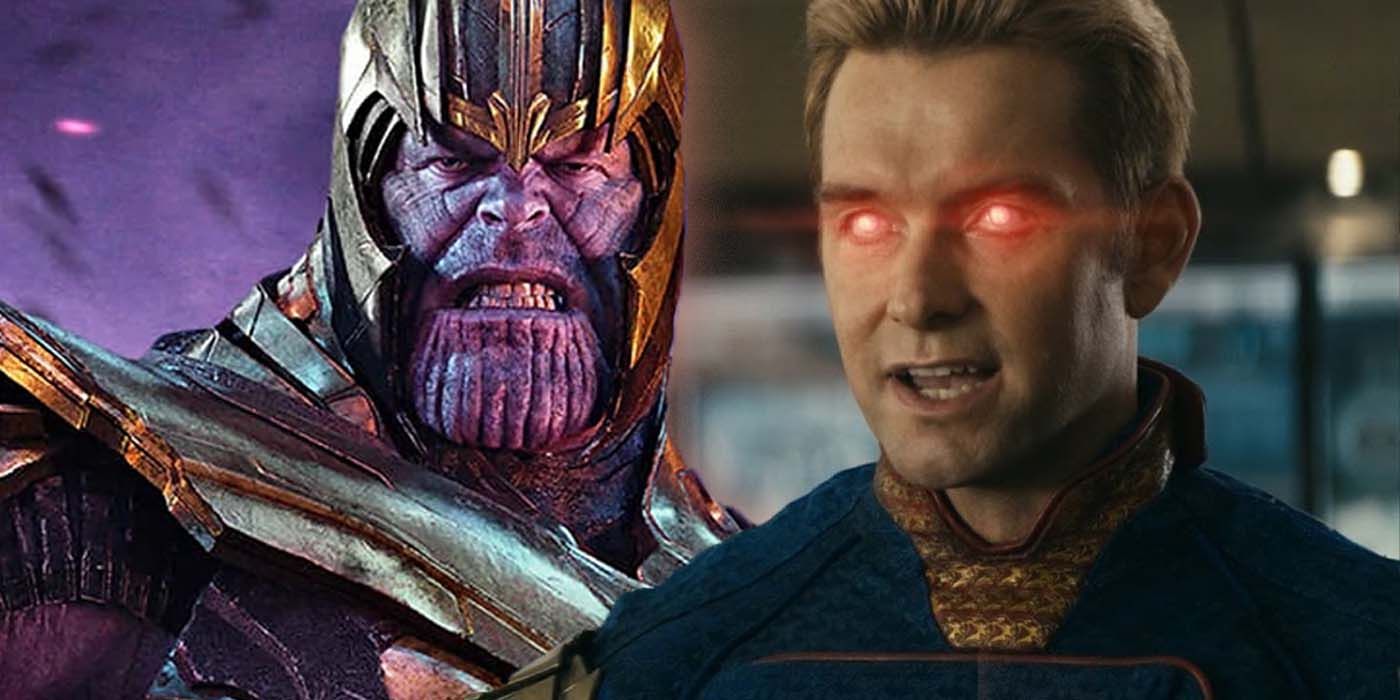 Homelander vs Thanos Marvel Comics