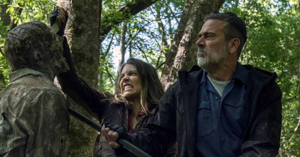 Jeffrey Dean Morgan et Lauren Cohan de Walking Dead Buddy