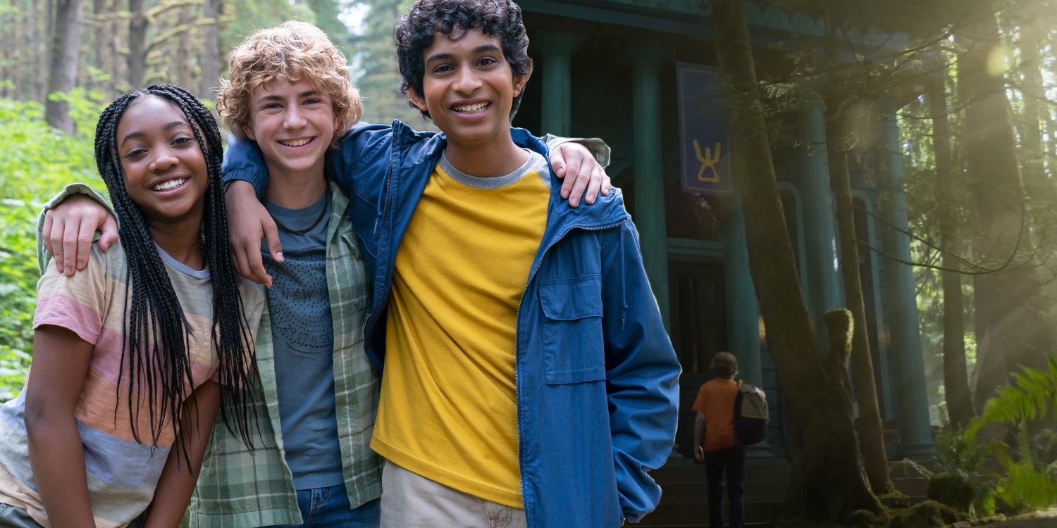 Percy Jackson series cast with cabin symbols