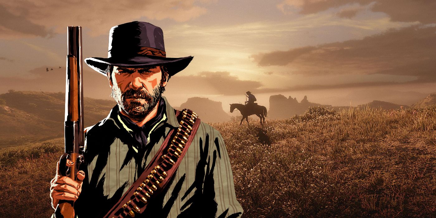 RedDeadRedemptionArtworkOverLandscape