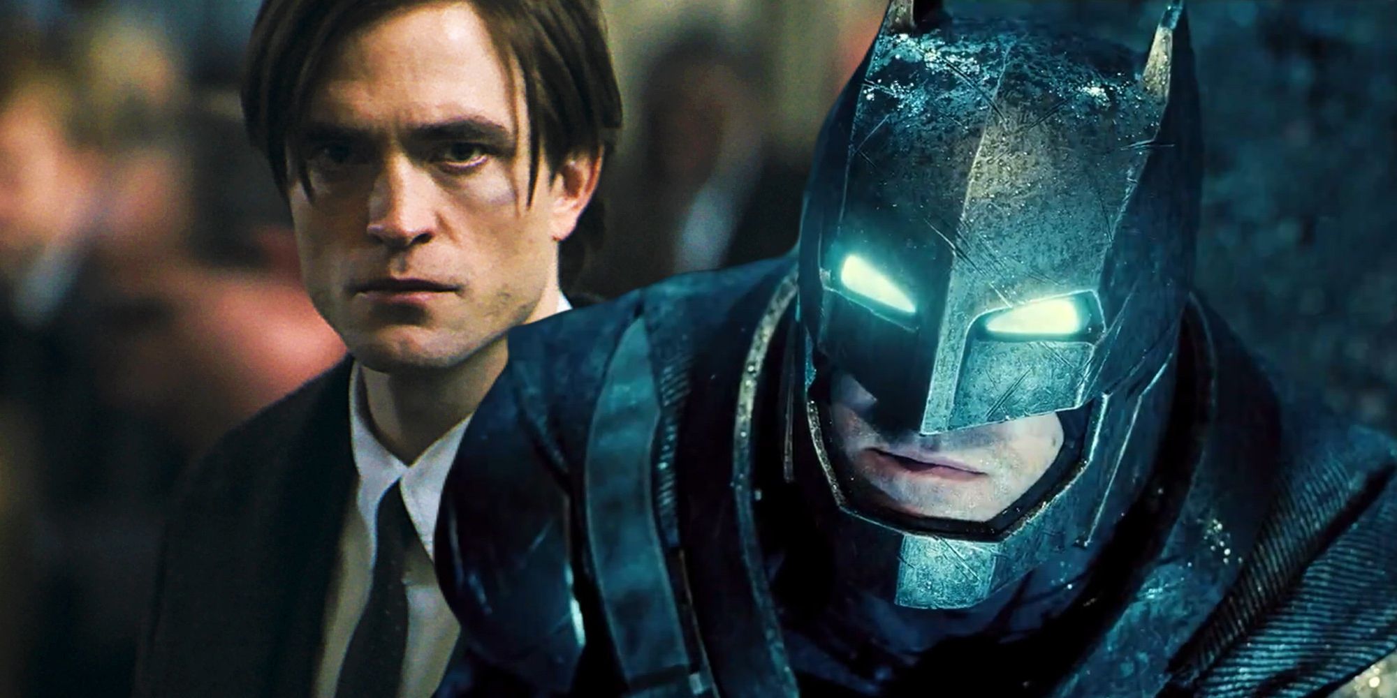 Robert Pattinson and Ben Affleck as Batman