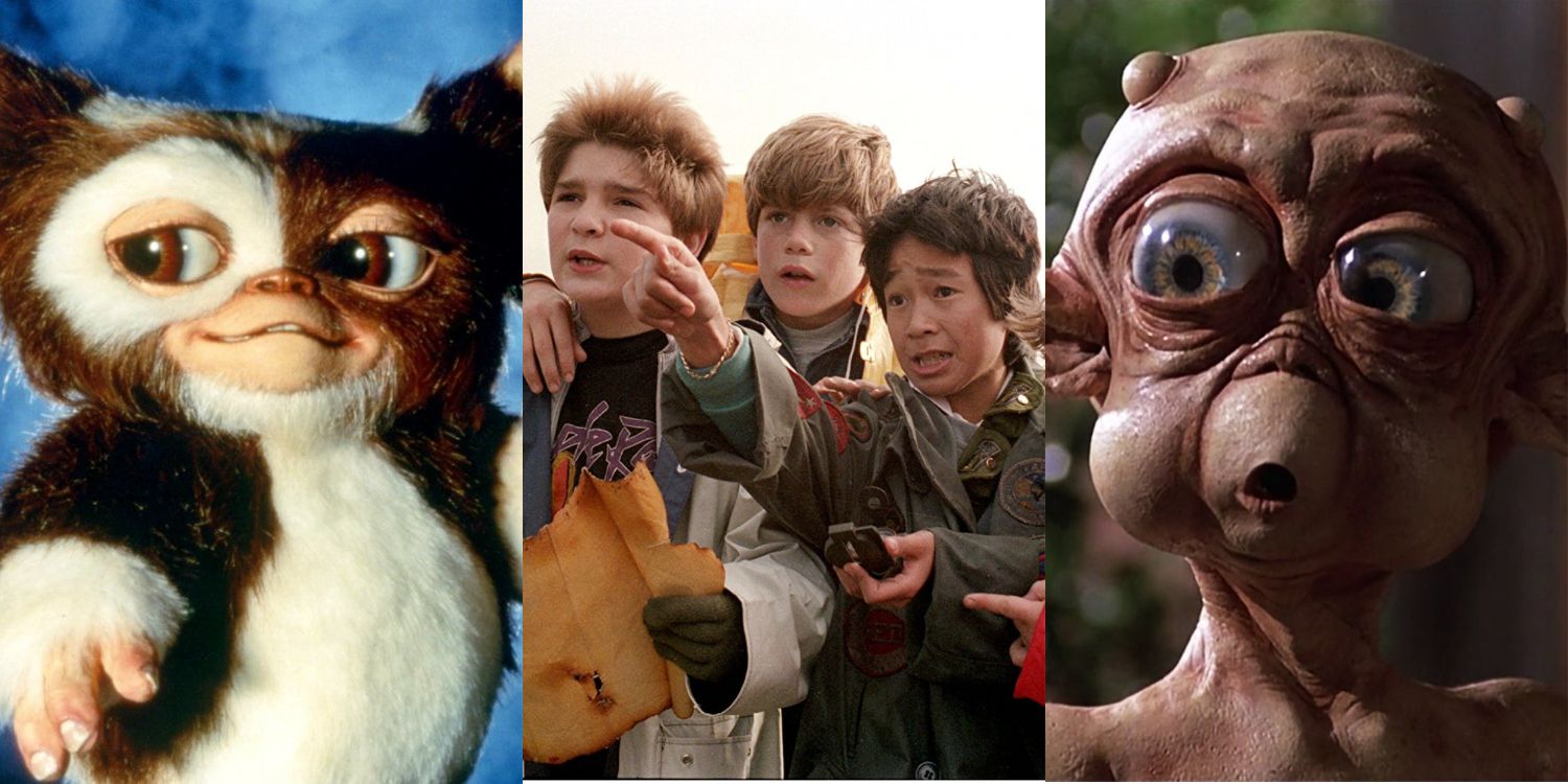 Stills from Gremlins The Goonies and Mac and Me