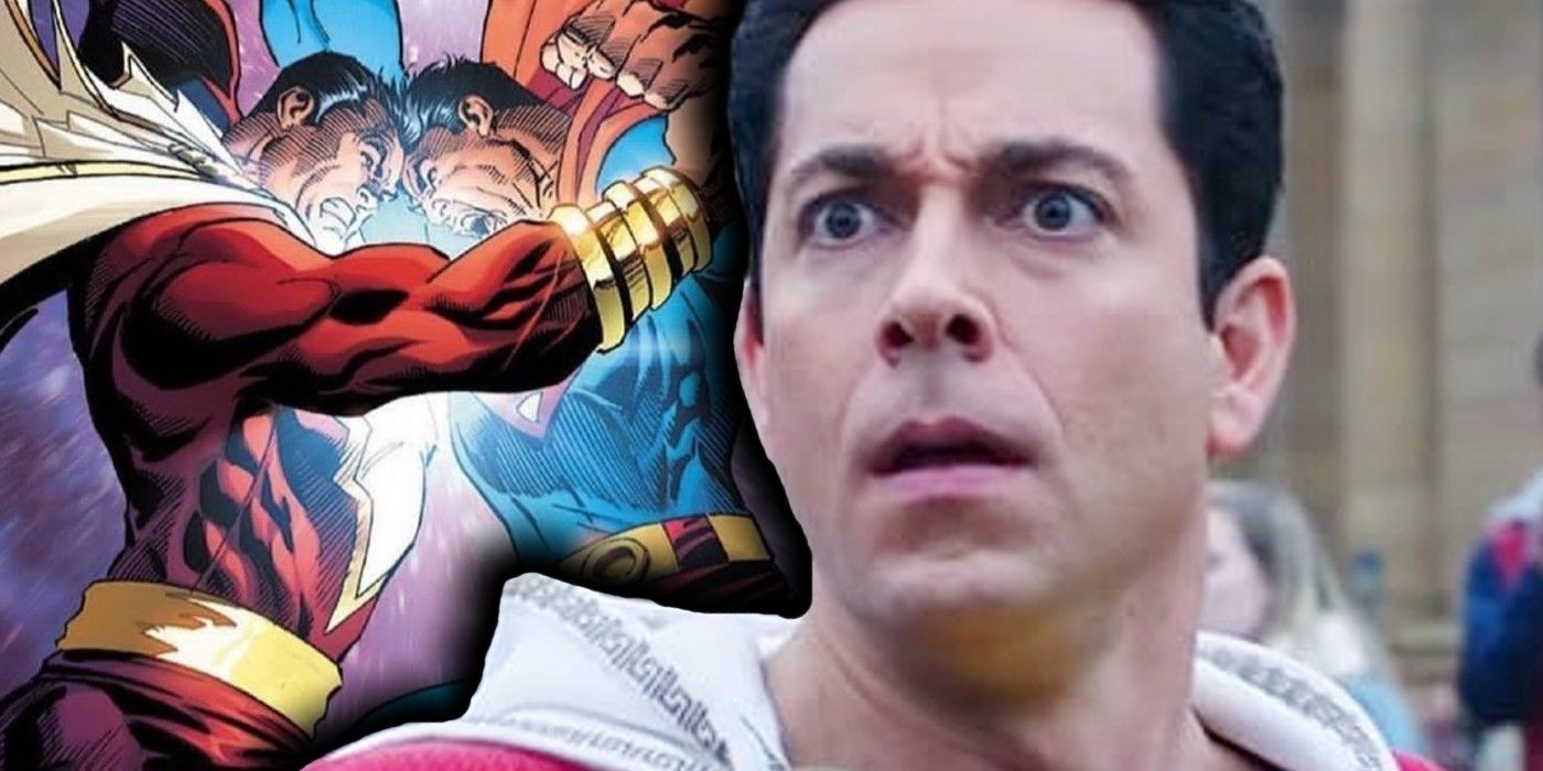 shazam fighting superman