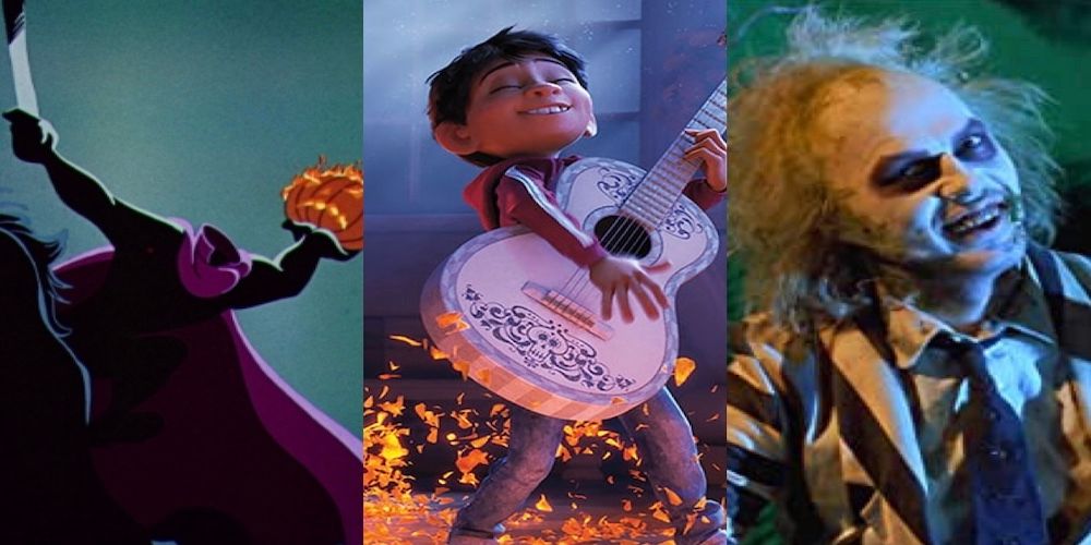 Headless Horseman from Ichabod & Mr. Toad, Miguel from Coco, Betelegeuse from Beetlejuice