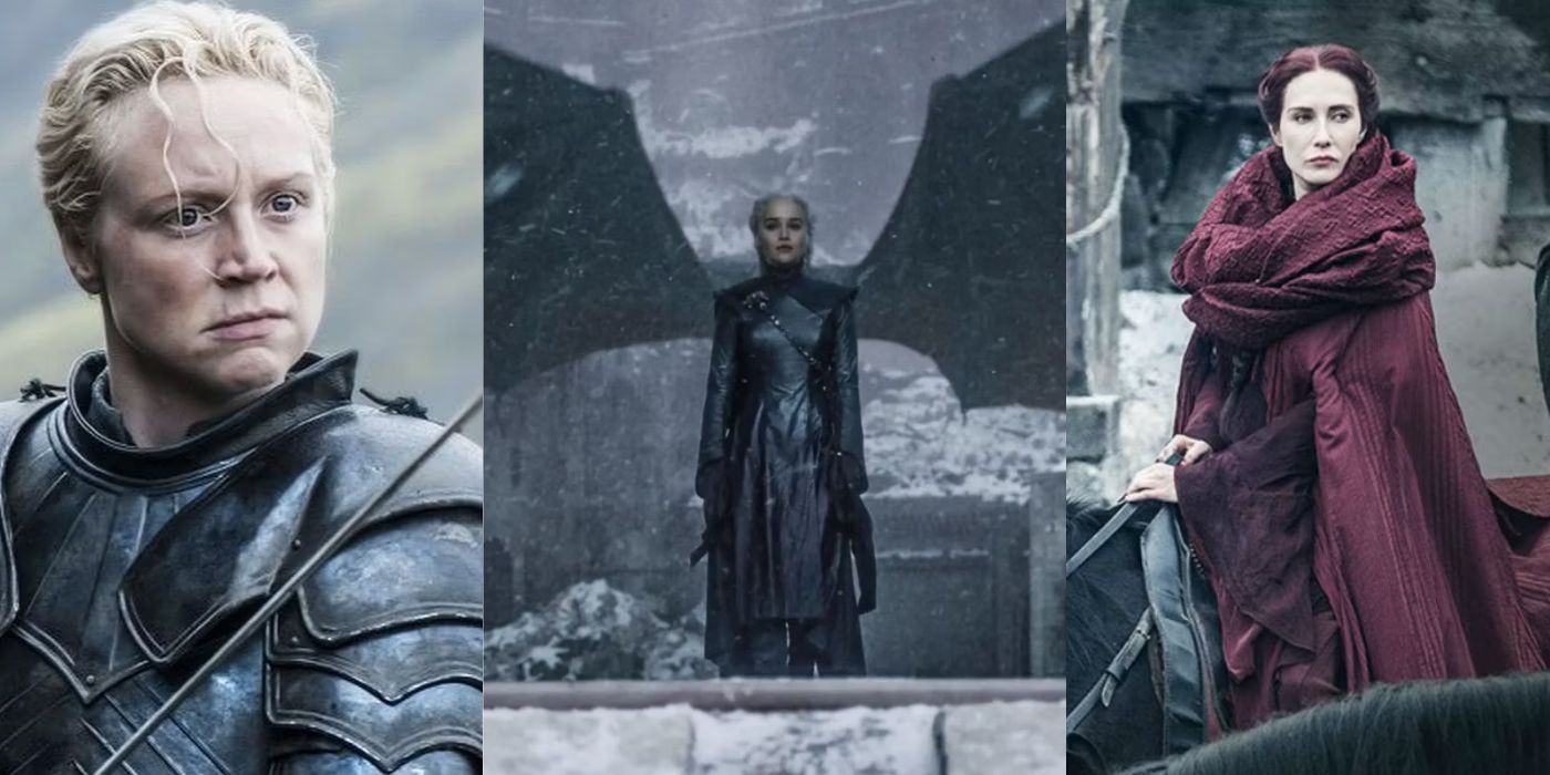 Brienne of Tarth Daenerys Targaryen and Melisandre from Game of Thrones