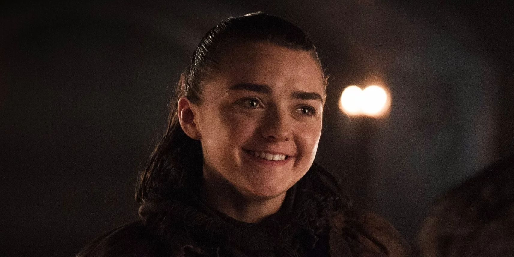Arya smiling in Game of Thrones