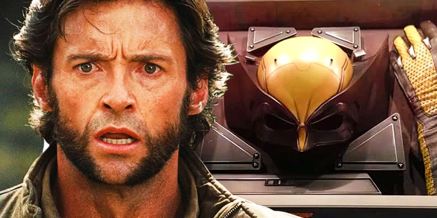 Hugh Jackman as Wolverine and the Wolverine suit