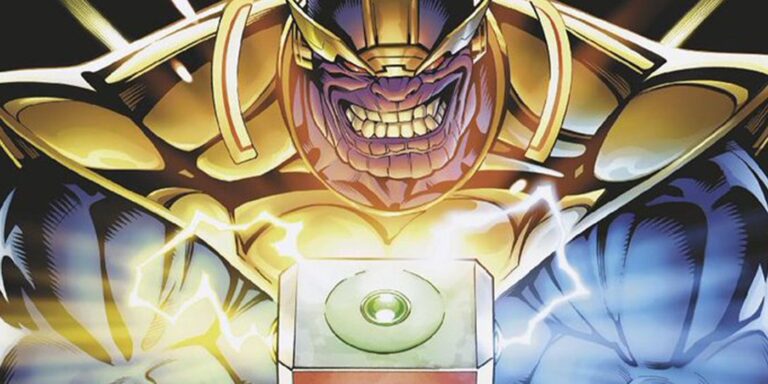 Le Mjolnir Infinity Stone-Powered de Thanos est l&rsquo;arme ultime du Mad Titan