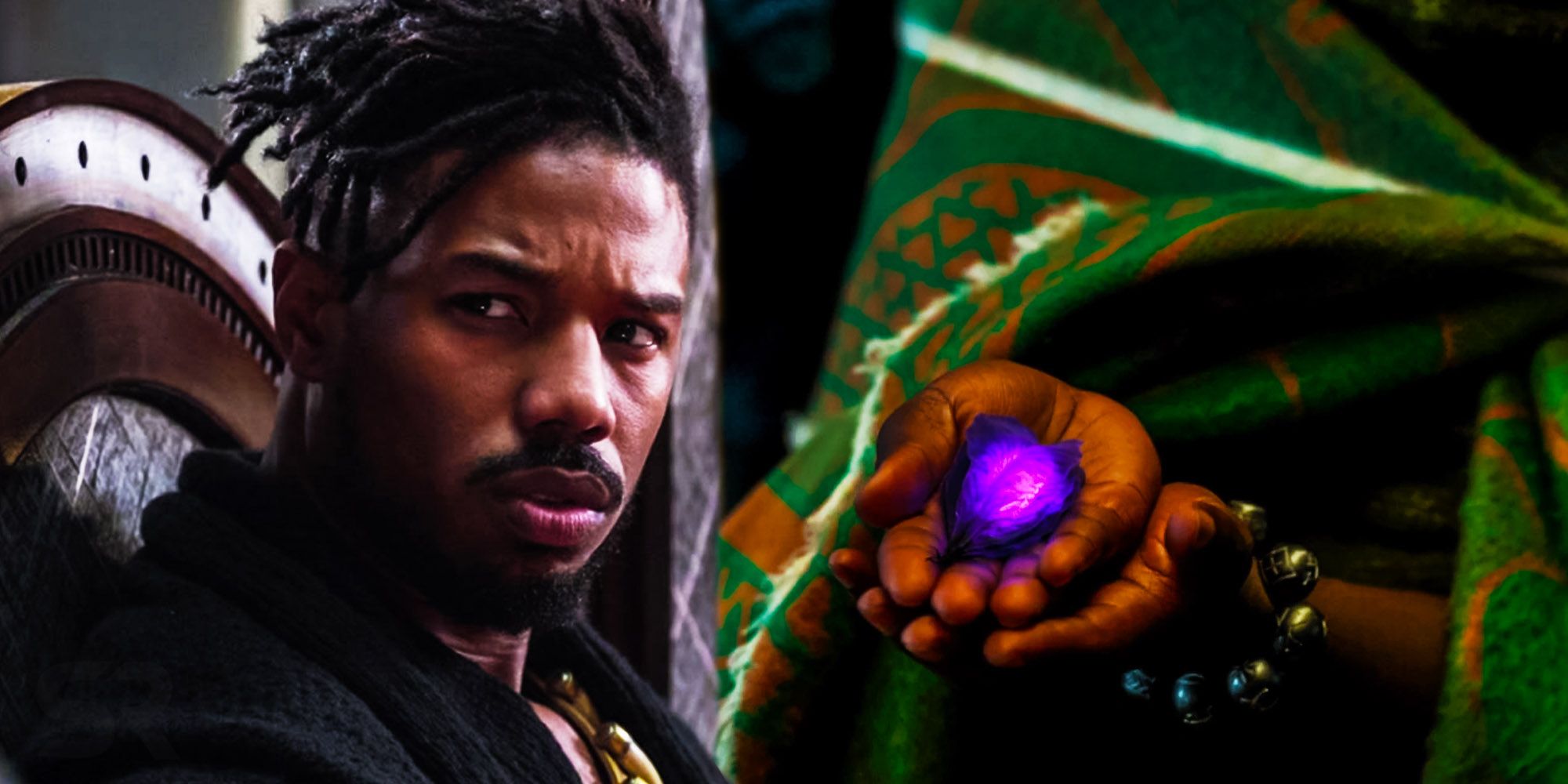 Killmonger the heart shaped herb black panther