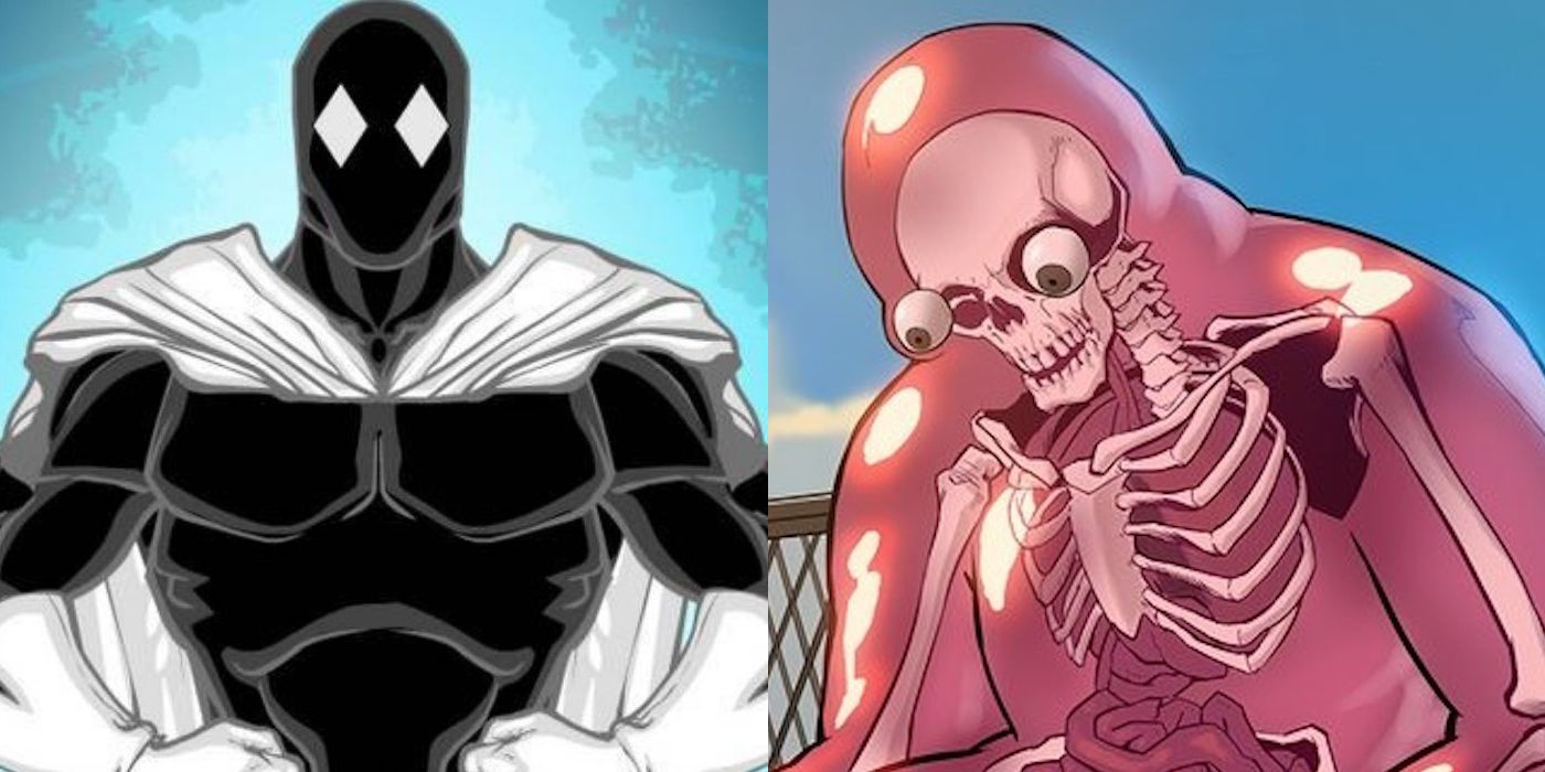 Doorman and Glob Herman from Marvel comics