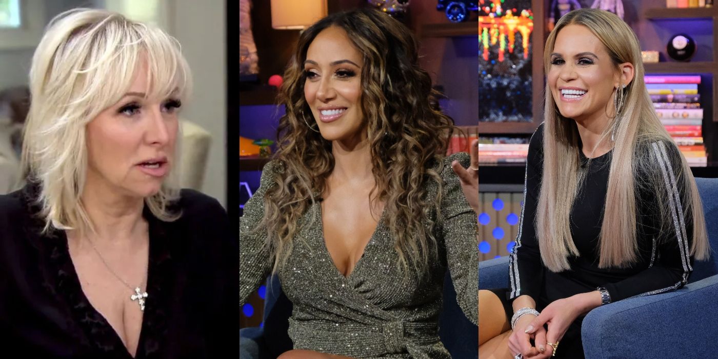 Split image of Margaret Josephs, Melissa Gorga, and Jackie Goldschneider on RHONJ