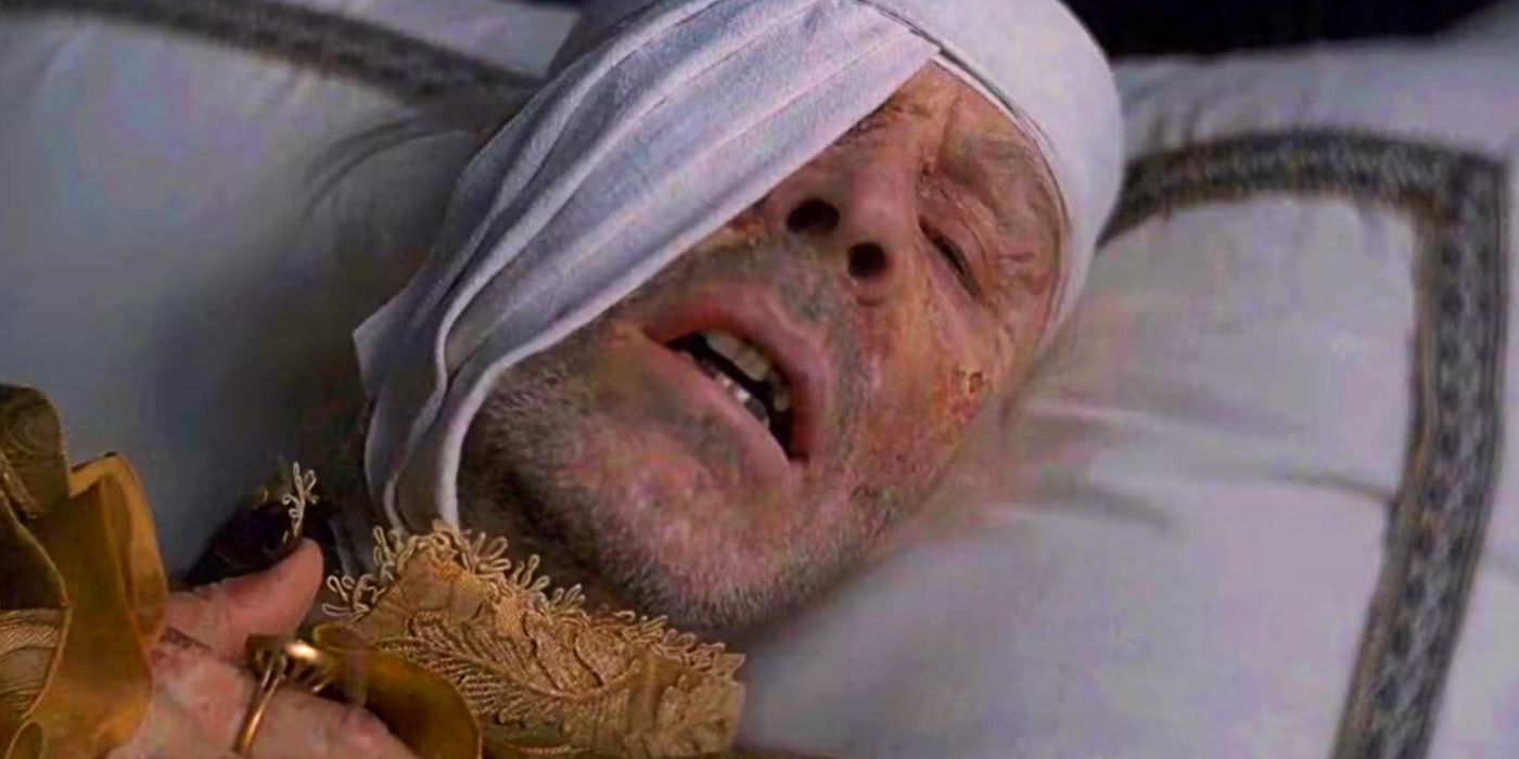 Paddy Considine as Viserys in House of the Dragon season 1 episode 8