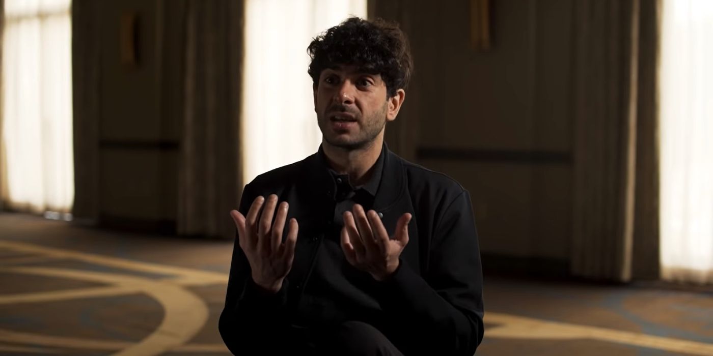 Tony Khan sits down for an interview with Forbes in May 2022.