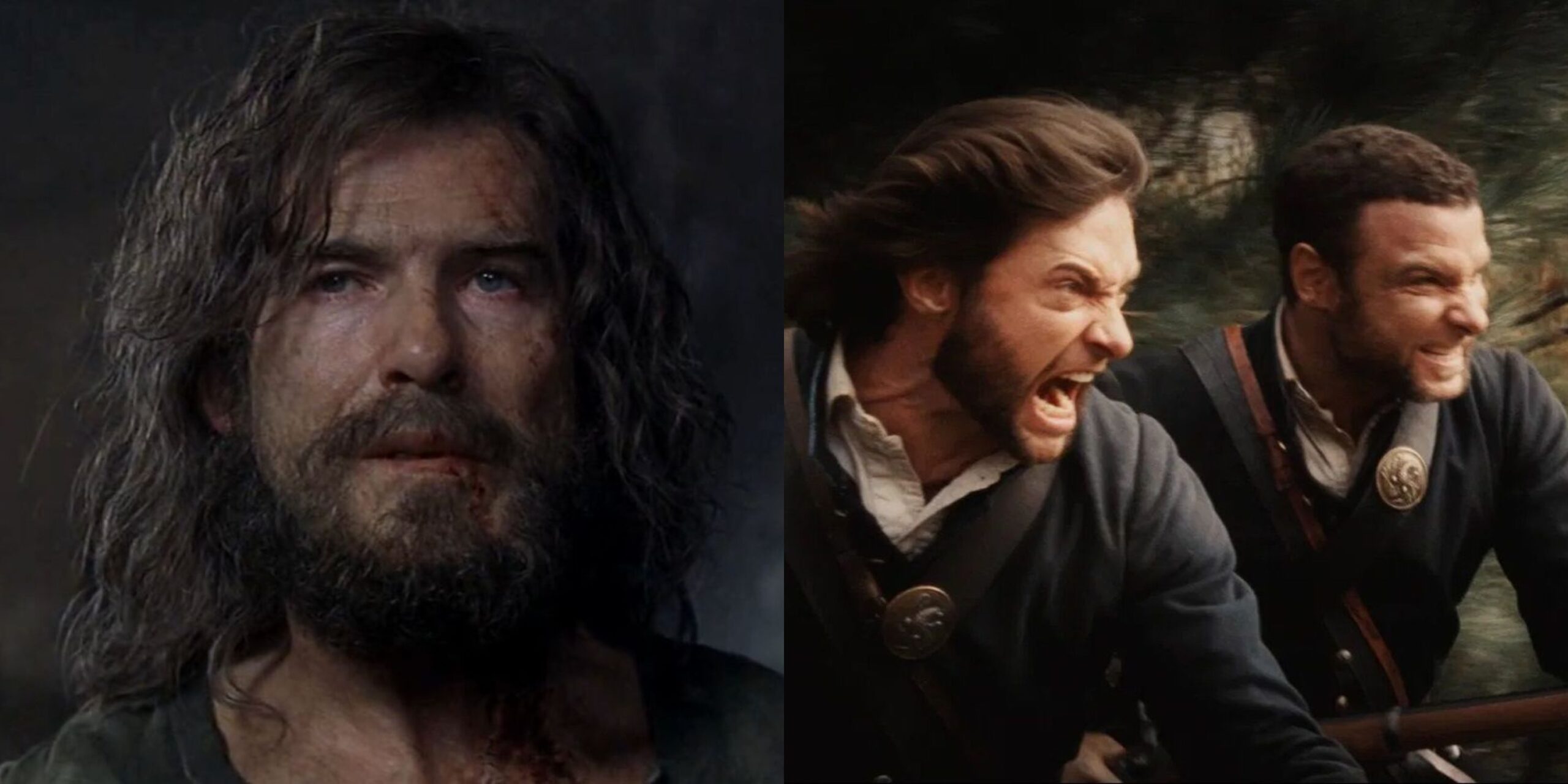 Featured image Pierce Brosnan as James Bond in Die Another Day and Hugh jackman in Xmen Origins Wolverine