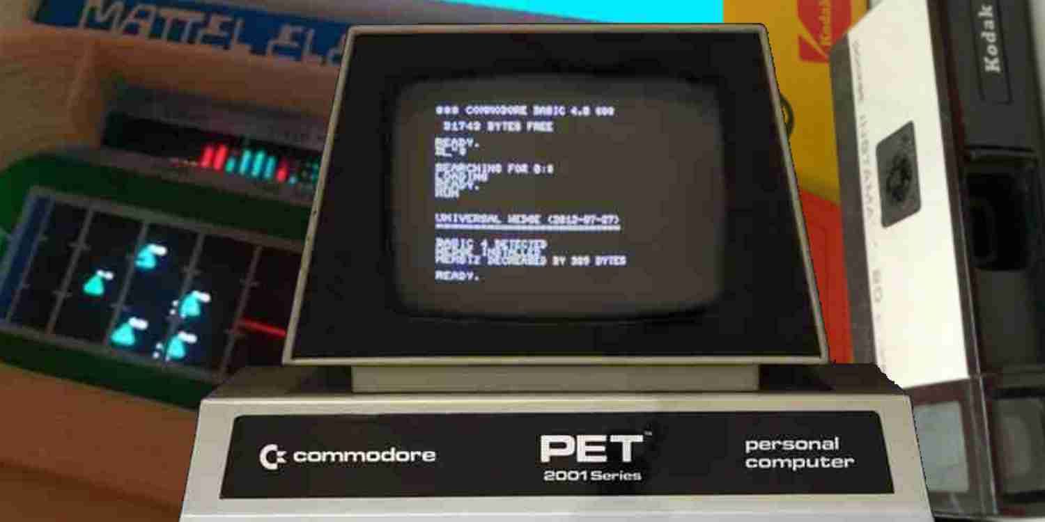 Three different computerized gadgets from the 1970s.
