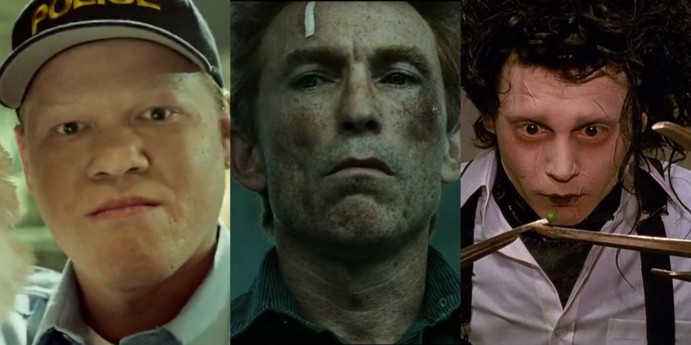 Split image of Game Night, Watchmen, and Edward Scissorhands