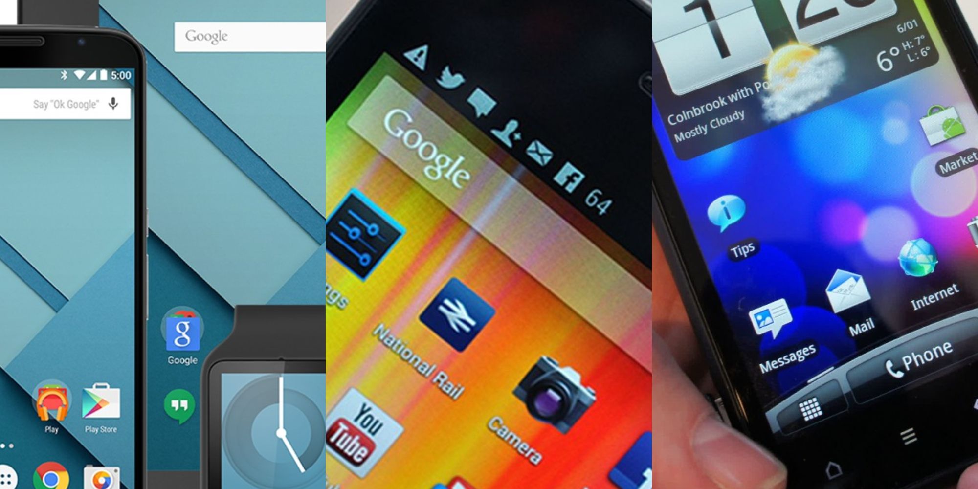 Split image of Android devices feature