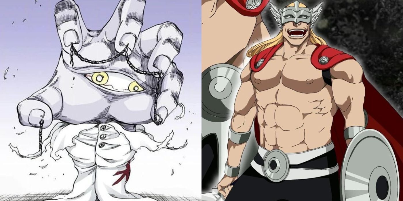 Two characters from Bleach side by side