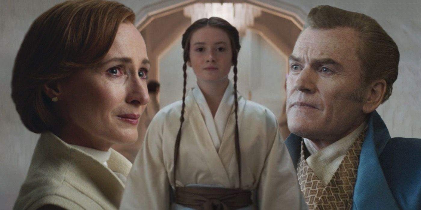 Mon Mothma, Leida Mothma, and Davo Sculdun from Andor