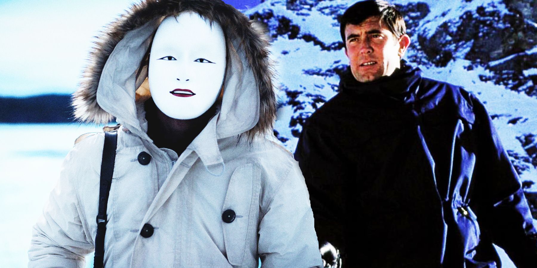 Safin in No Time To Die and George Lazenby in On Her Majesty's Secret Service