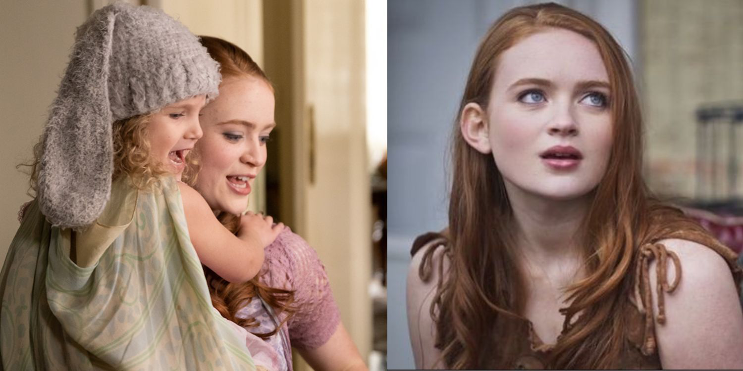 Two images of Sadie Sink in Dear Zoe