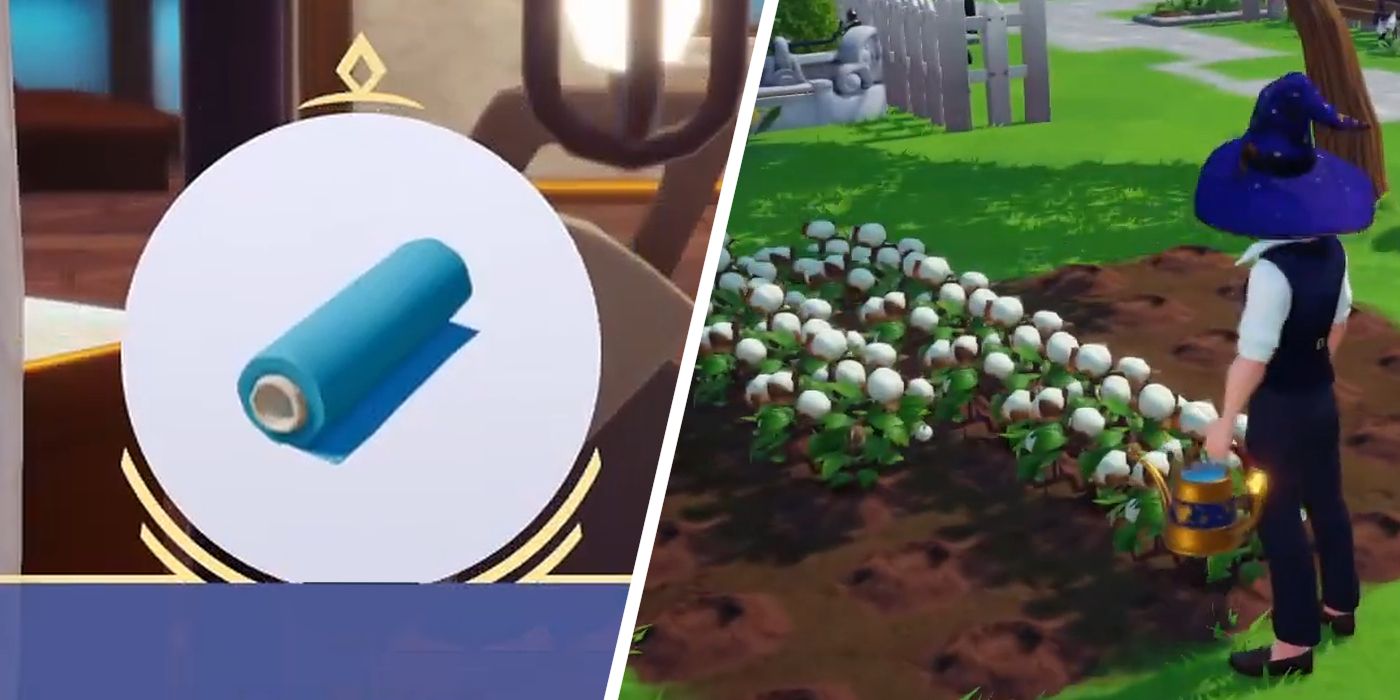 Growing Cotton to Make Fabric in Disney Dreamlight Valley