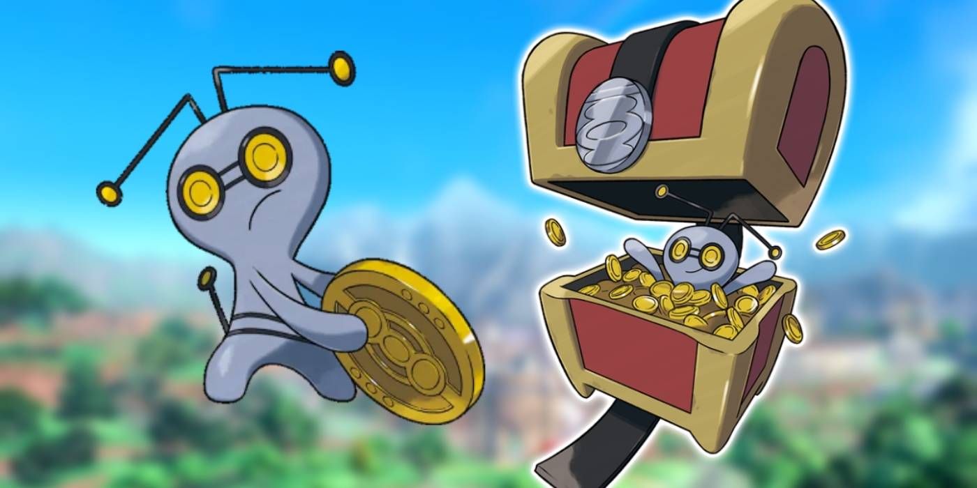 Pokemon Scarlet and Violet Gimmighoul Chest and Roaming Forms that Provide Gimmighoul Coins when Defeated