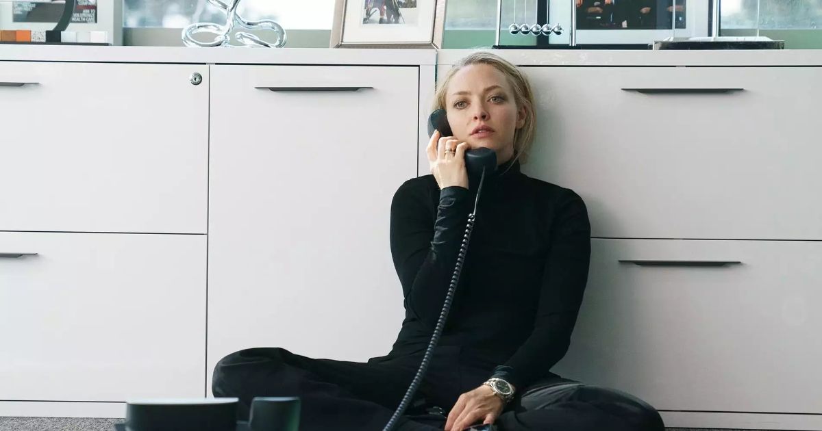 Amanda Seyfried as Elizabeth Holmes in The Dropout