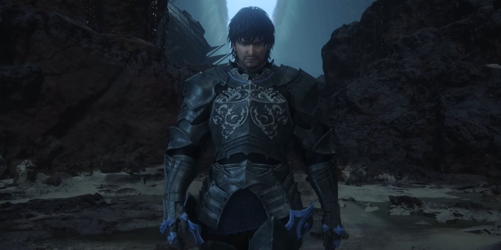 Barnabas from Final Fantasy 16 in armor walking towards the camera.