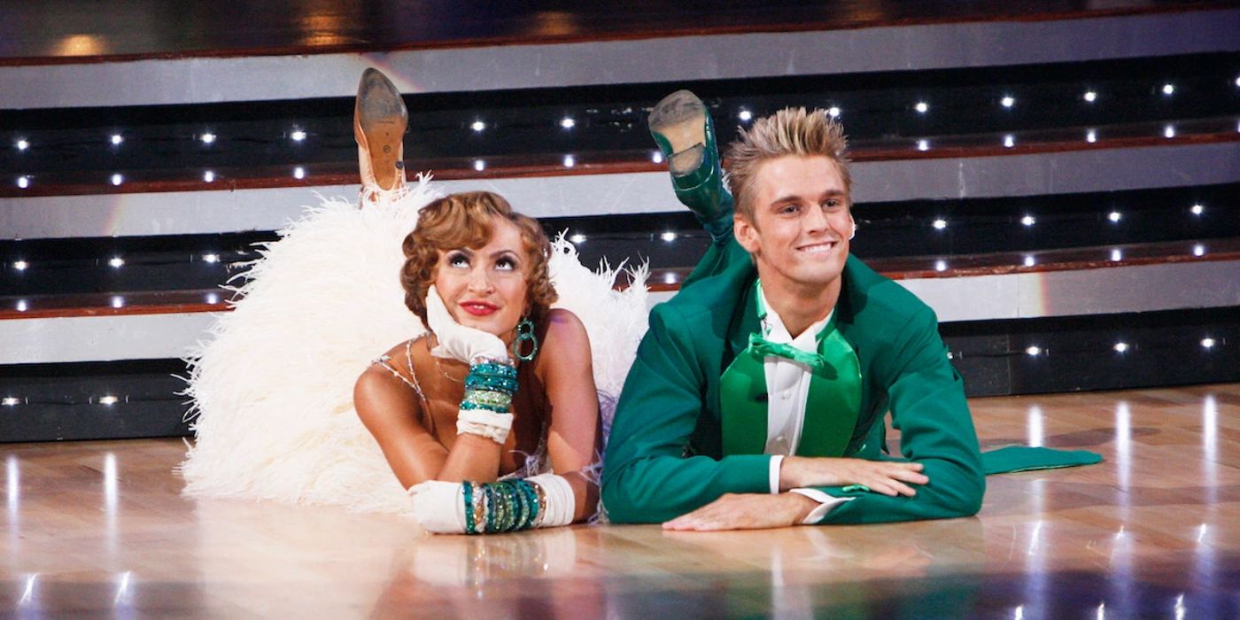 Dancing With The Stars pro Karina Smirnoff and Aaron Carter