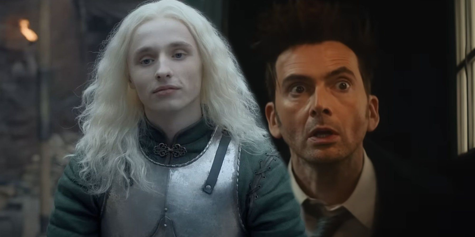 House of the Dragon Ty Tennant and David Tennant as Aegon and the Fourteenth Doctor