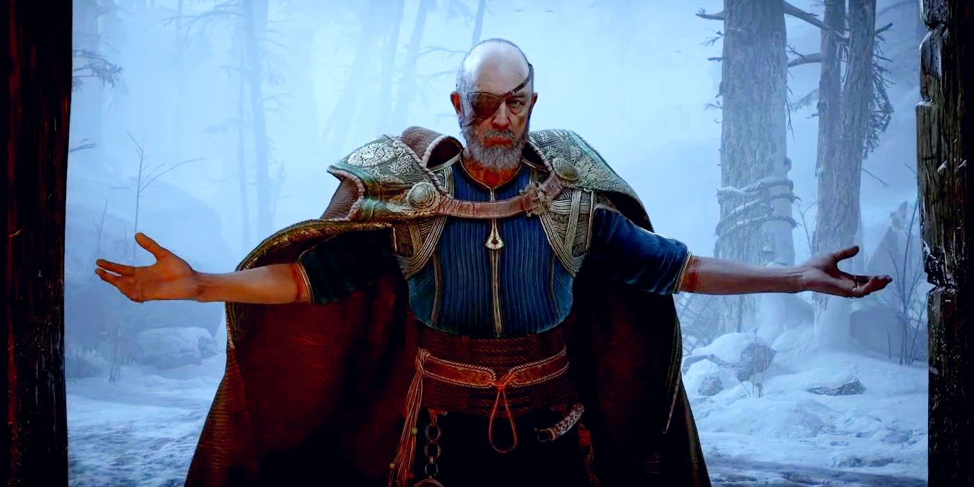 Odin Presenting Himself in God of War Ragnarok